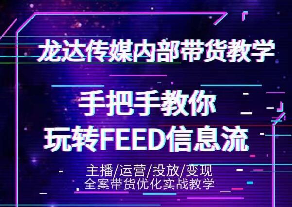 龙达传媒内部抖音带货密训营：手把手教你玩转抖音FEED信息流，让你销量暴增-氢气球网创资源库