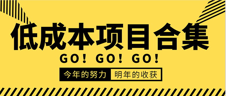 低成本零成本项目合集：赚钱快的慢的、暴利的，线上线下的，价值万元资料-氢气球网创资源库