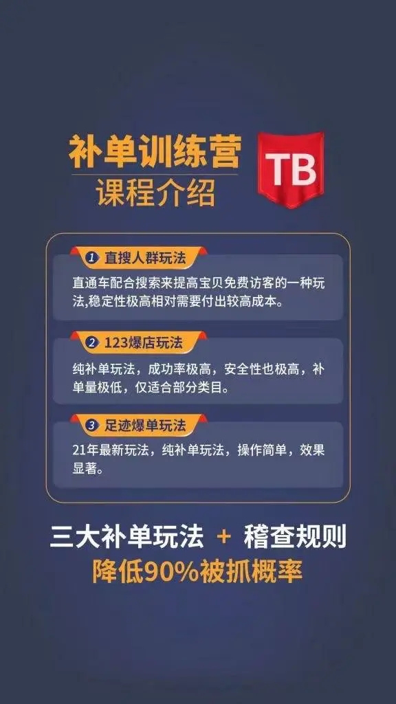 数据蛇淘宝2021最新三大补单玩法+稽查规则，降低90%被抓概率-氢气球网创资源库