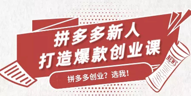 拼多多新人打造爆款创业课：快速引流持续出单，适用于所有新人-氢气球网创资源库