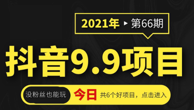 抖音9.9课程项目，没粉丝也能卖课，一天300+粉易变现-氢气球网创资源库