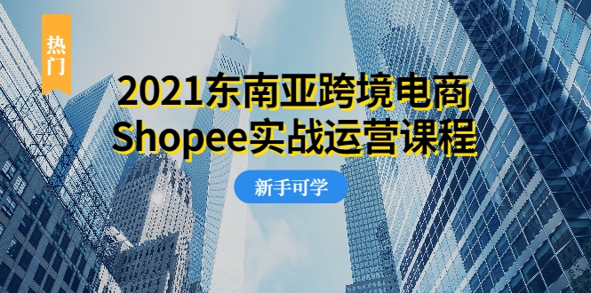 2021东南亚跨境电商Shopee实战运营课程，0基础、0经验、0投资的副业项目-氢气球网创资源库