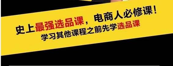蓝海高利润选品课：你只要能选好一个品，就意味着一年轻松几百万的利润-氢气球网创资源库