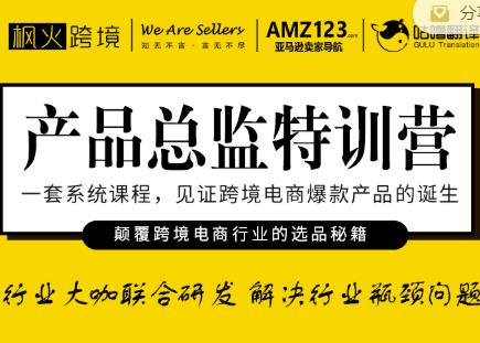 枫火跨境·产品总监特训营，行业大咖联合研发解决行业瓶颈问题-氢气球网创资源库