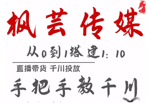 枫芸传媒11月千川最新玩法，手把手教你搭建1:10的计划-氢气球网创资源库