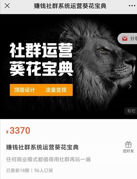 赚钱社群系统运营葵花宝典，任何商业模式都值得用社群再玩一遍-氢气球网创资源库