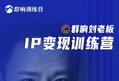 群响刘老板·IP变现训练营第6期：教你搞流量新姿势，IP打造获客私域经营-氢气球网创资源库