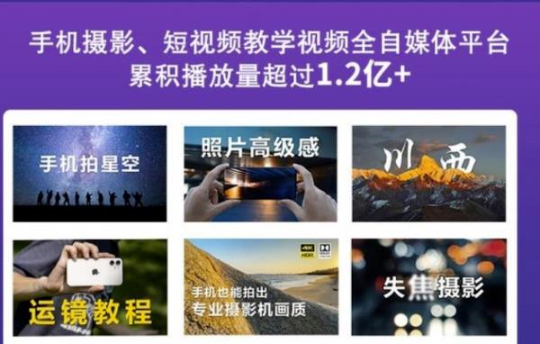 2022玩转手机影像全系课，零基础的小白也能进阶成为手机摄影专业人士-氢气球网创资源库