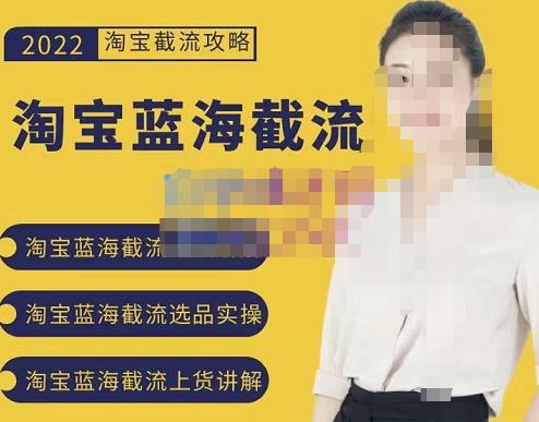 2022淘宝蓝海截流攻略，淘宝蓝海截流选品上货实操讲解-氢气球网创资源库