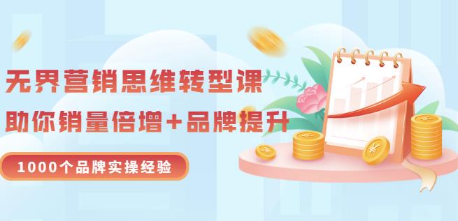 无界营销思维转型课：1000个品牌实操经验，助你销量倍增（20节视频）-氢气球网创资源库