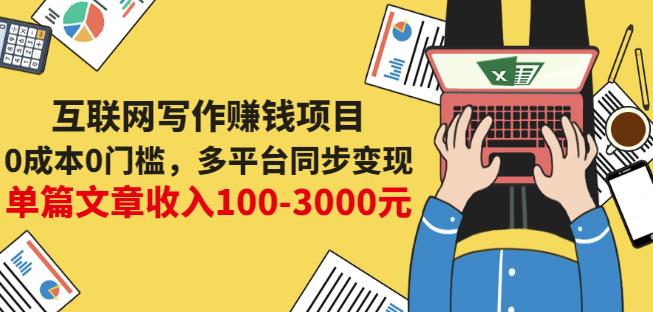 互联网写作赚钱项目：0成本0门槛，多平台同步变现，单篇文章收入100-3000元-氢气球网创资源库