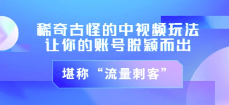 不讲李·稀奇古怪的冷门中视频冷门玩法，让你的账号脱颖而出，成为流量刺客！（图文+视频）-氢气球网创资源库
