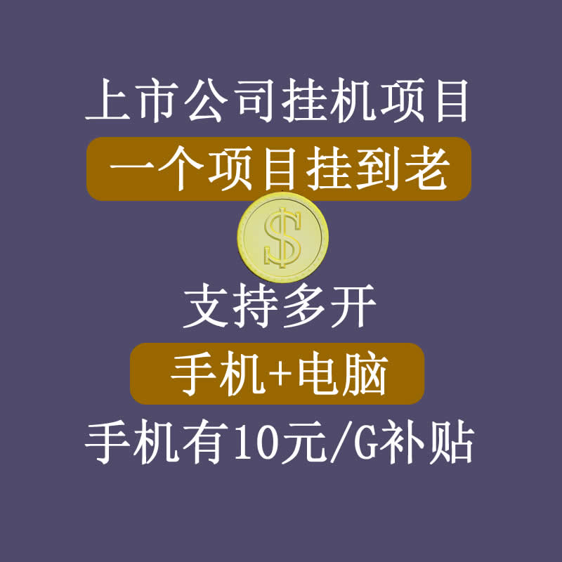 正规挂机项目，支持手机电脑一起挂，支持虚拟机多开，可以挂到老-氢气球网创资源库