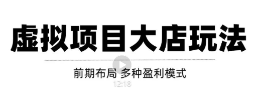 虚拟项目月入几万大店玩法分享，多店操作利润倍增（快速起店盈利）-氢气球网创资源库