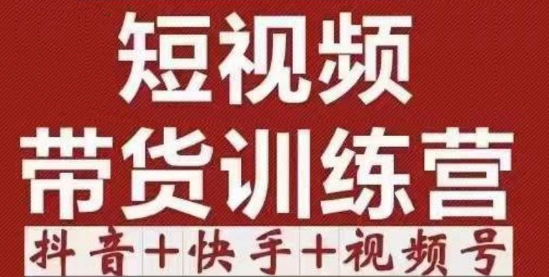 短视频带货特训营（第12期）抖音+快手+视频号：收益巨大，简单粗暴！-氢气球网创资源库