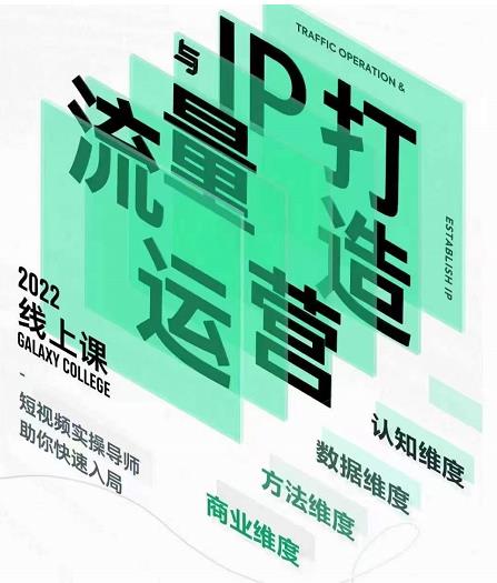 大蓝流量运营&个人ip打造课，短视频带货/爆款文案/流量运营/直播入门/镜头变现/流量商业-氢气球网创资源库