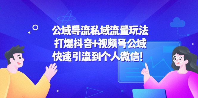 公域导流私域流量玩法：打爆抖音+视频号公域，快速引流到个人微信！-氢气球网创资源库