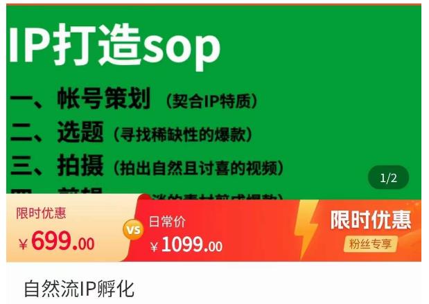 瑶瑶·自然流IP孵化，系统掌握IP孵化全流程，也能学到选题，剪辑，账号运营经验-氢气球网创资源库