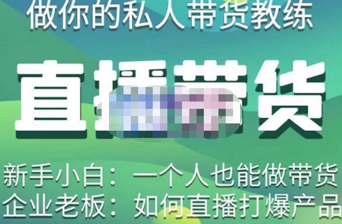硬核传媒·直播带货（私人教练），实操实战教学，通俗易懂，学完后新手小白一个人也能做带货-氢气球网创资源库