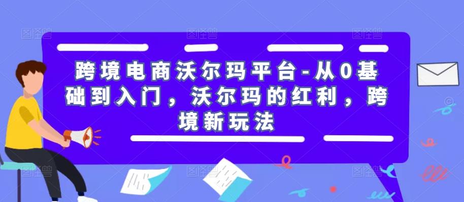 跨境电商沃尔玛平台-从0基础到入门，沃尔玛的红利，跨境新玩法-氢气球网创资源库