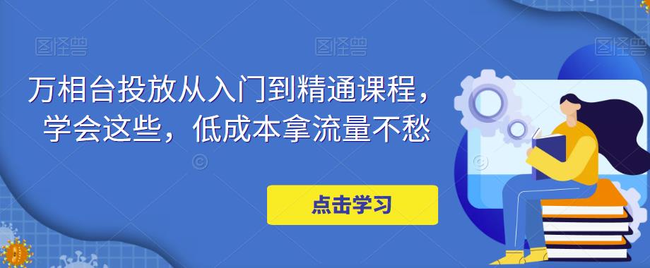 万相台投放从入门到精通课程，学会这些，低成本拿流量不愁-氢气球网创资源库