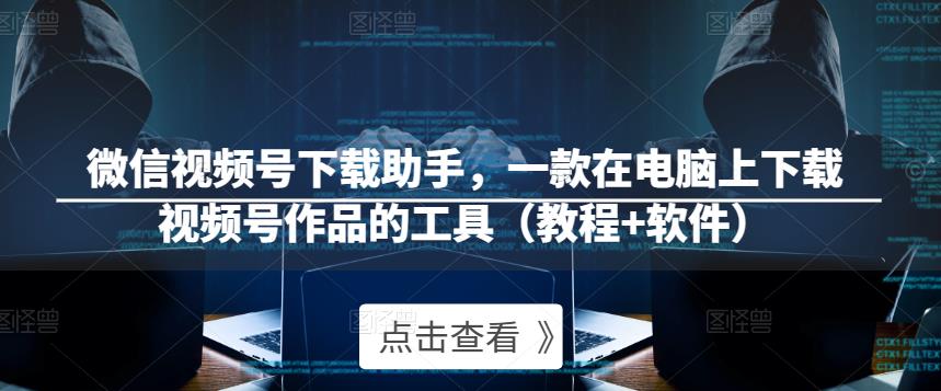 微信视频号下载助手，一款在电脑上下载视频号作品的工具（教程+软件）-氢气球网创资源库