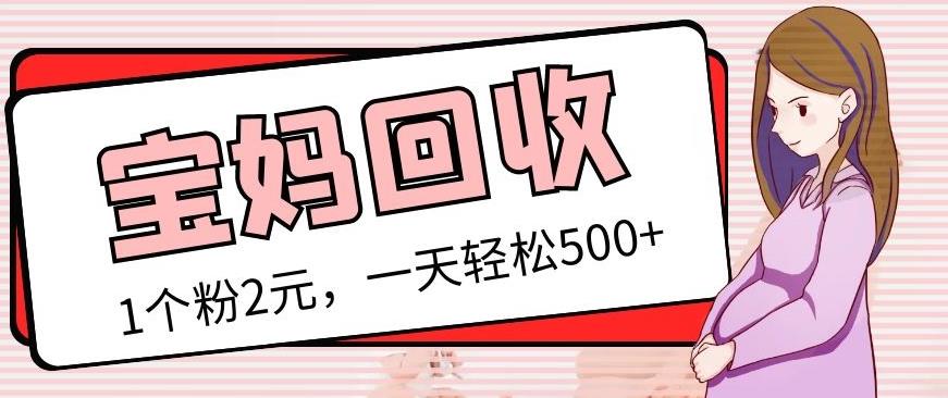 最新宝妈粉回收变现计划及胎教音乐高端变现玩法全套教程！（非老玩法）-氢气球网创资源库