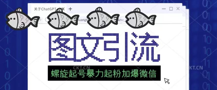 2023年价值1980的图文引流创业粉螺旋起好技术暴力起粉加爆微信-氢气球网创资源库