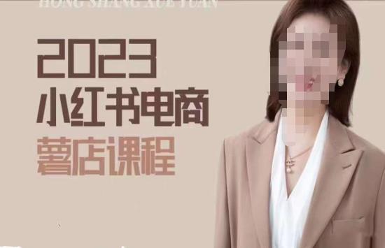 2023小红书电商课，新手小白从0~1玩转小红书薯店电商-氢气球网创资源库