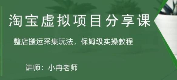 淘宝虚拟整店搬运采集玩法分享课：整店搬运采集玩法，保姆级实操教程-氢气球网创资源库