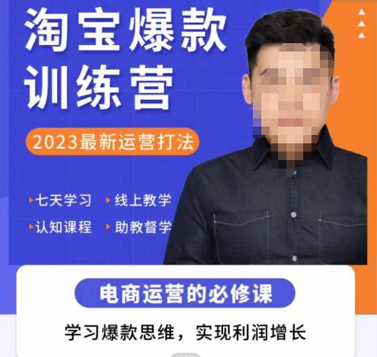 爱上黄昏·淘宝爆款训练营，2023最新运营打法，学习爆款思维，实现利润增长-氢气球网创资源库