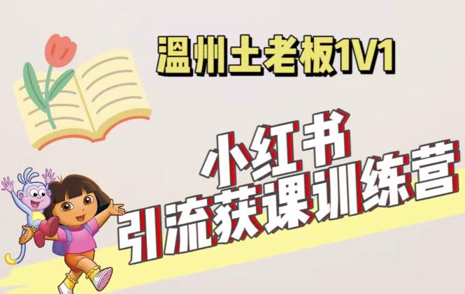 小红书1对1引流获客训练营：账号、内容、引流、成交（价值3999元）-氢气球网创资源库