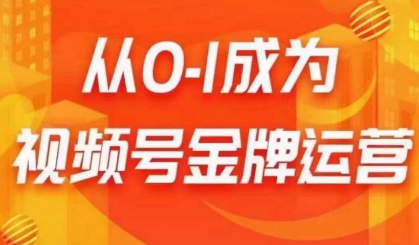 从0-1成为视频号金牌运营，微信运营/账号内容/选品组货/直播全案/起号策略，我们帮你在视频号赚到钱-氢气球网创资源库
