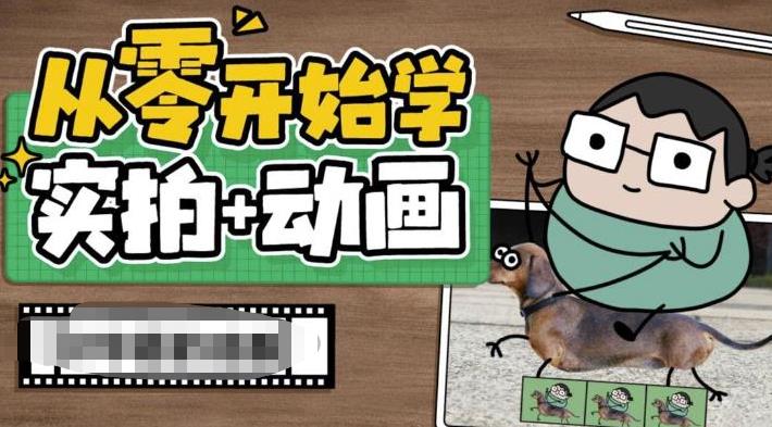 从零开始学实拍加动画，实拍加动画创意教程-氢气球网创资源库