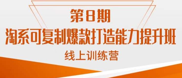 淘系可复制爆款打造能力提升班，这是一套可复制的打爆款标准化流程-氢气球网创资源库