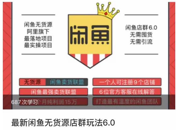 闲鱼无货源店群玩法6.0，无需囤货，无需引流，两个月盈利18W的核心秘籍，所有细节一清二楚-氢气球网创资源库
