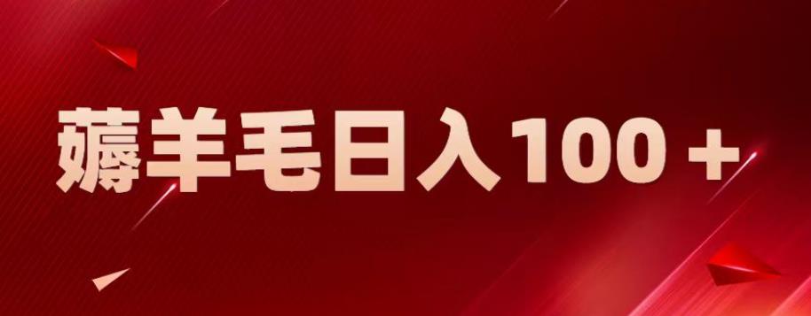 新平台零撸薅羊毛，一天躺赚100＋，无脑复制粘贴【揭秘】-氢气球网创资源库