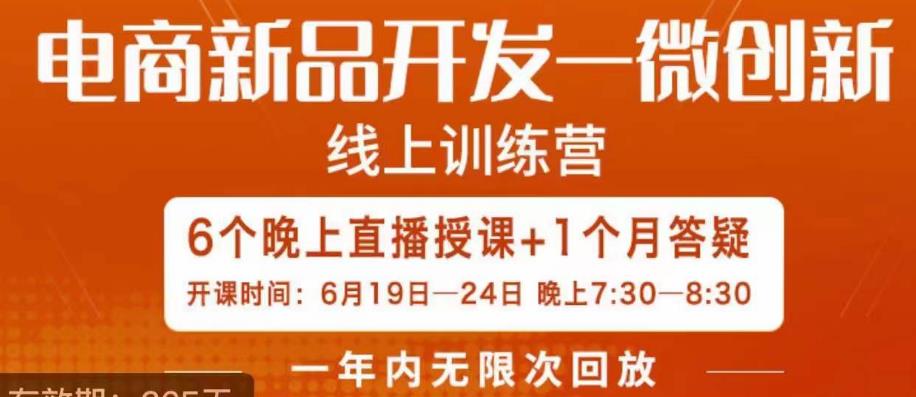 南掌柜·电商新品开发——微创新，电商新品微创新是你企业发展的护城河-氢气球网创资源库