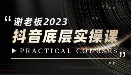 蟹老板·2023抖音底层实操课，打造短视频的底层认知-氢气球网创资源库