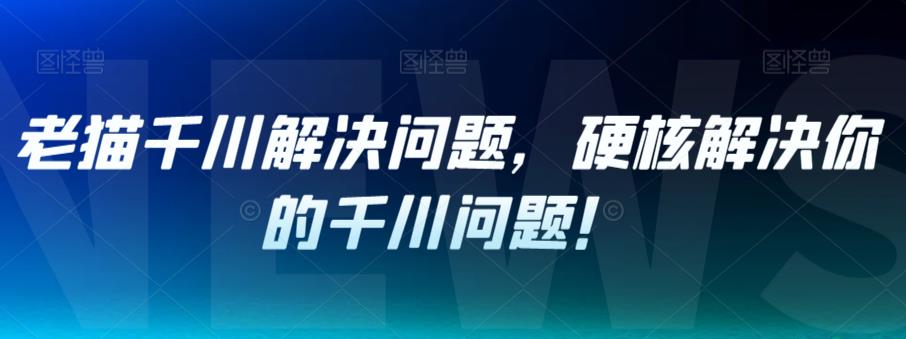 老猫千川解决问题，硬核解决你的千川问题！-氢气球网创资源库