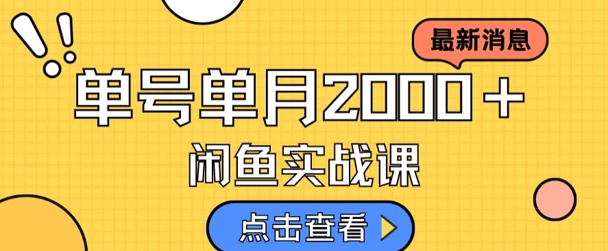 最新闲鱼日入500＋，虚拟资料变现喂饭级讲解-氢气球网创资源库