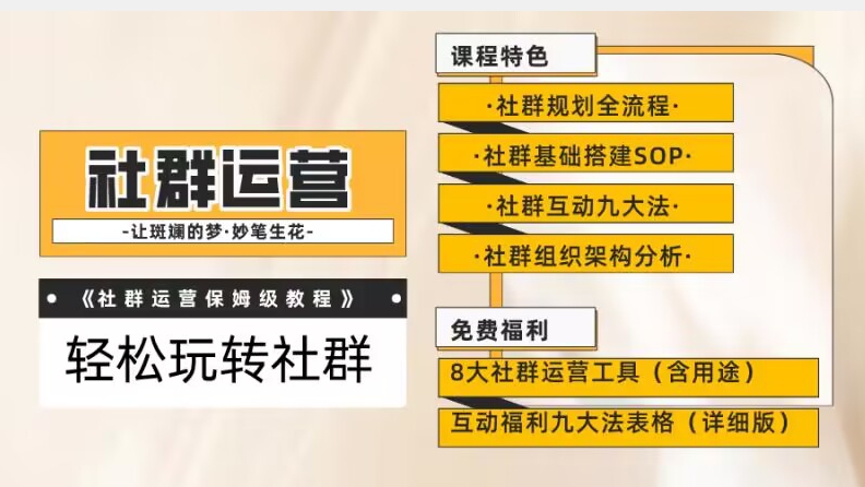 【社群运营】保姆式教程：九大互动法，八款社群运营工具助你轻松玩转社群【揭秘】-氢气球网创资源库