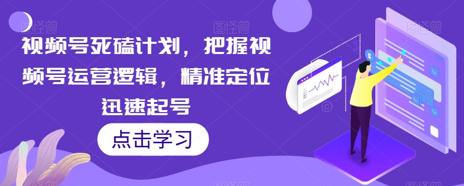 视频号死磕计划，把握视频号运营逻辑，精准定位迅速起号-氢气球网创资源库