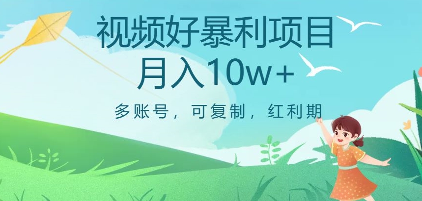 视频号暴利项目，多账号，可复制，红利期，月入10w+【揭秘】-氢气球网创资源库