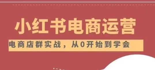 小红书店铺运营从小白到大神2.0，从入门到精通-氢气球网创资源库