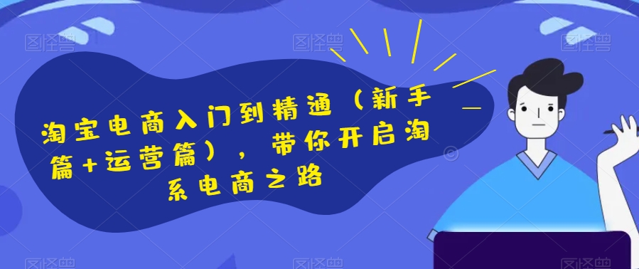 淘宝电商入门到精通（新手篇+运营篇），带你开启淘系电商之路-氢气球网创资源库