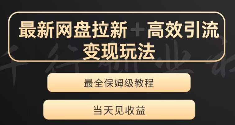 最新最全夸克网盘拉新变现玩法，多种裂变，举一反三变现玩法【揭秘】-氢气球网创资源库