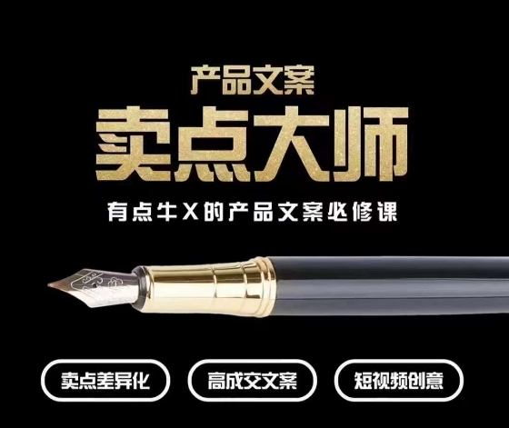 产品文案【卖点大师】高转化电商，有点牛X的产品文案必修课-氢气球网创资源库