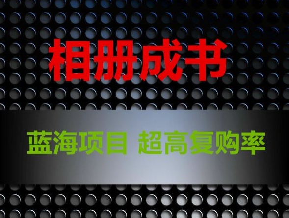 相册成书，蓝海项目，认真操作月入过万【揭秘】-氢气球网创资源库