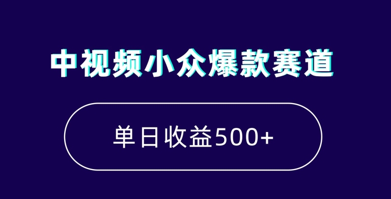 中视频小众爆款赛道，7天涨粉5万+，小白也能无脑操作，轻松月入上万【揭秘】-氢气球网创资源库
